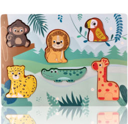 Touch puzzle 3D Safari animals