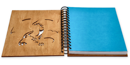 Sketchbook with wooden cover - Dragon
