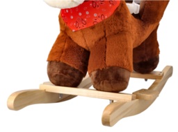 Rocking horse with chair and wheels