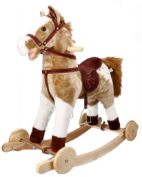 Rocking horse with wheels