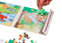 Magnetic puzzle forest animals