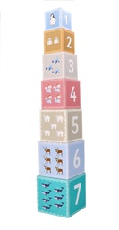 Polar animals stacking cubes