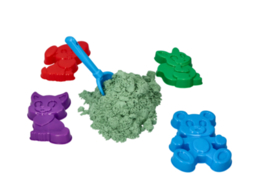 Colour Sand mint 2 kg with animals molds + mini shovel