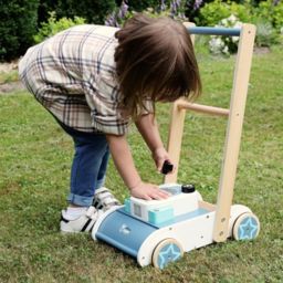 Lawn mover push along