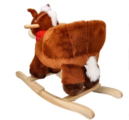 Rocking horse with chair and wheels