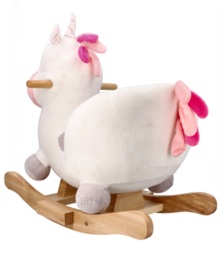 Rocking unicorn white with chair