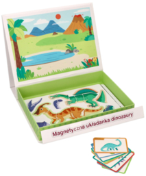 Magnetic puzzle dinosaurs