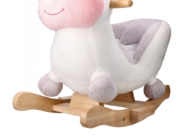 Rocking unicorn white with chair