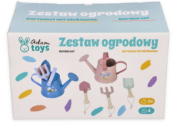Różowy zestaw narzędzi ogrodowych