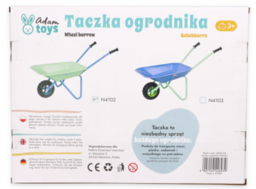 Taczka dla dziecka metalowa - małego ogrodnika - zielona