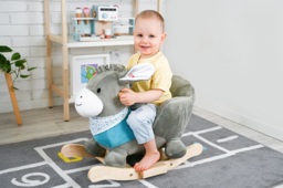Rocking donkey with chair