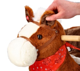 Rocking horse with chair and wheels