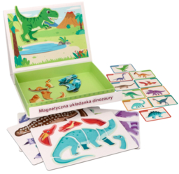 Magnetic puzzle dinosaurs