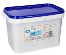 Colour Sand Azure 2kg with transport molds + mini shovel