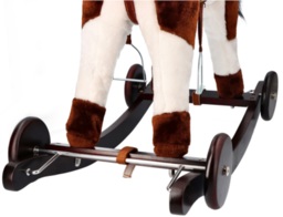 Rocking horse with wheels