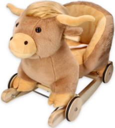 Rocking cow with chair and wheels