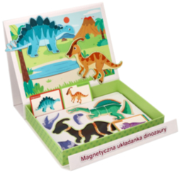 Magnetic puzzle dinosaurs