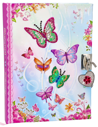 Mini diary Blue Butterfly